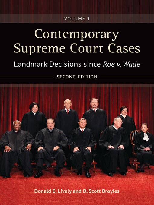 Title details for Contemporary Supreme Court Cases by Donald E. Lively - Available